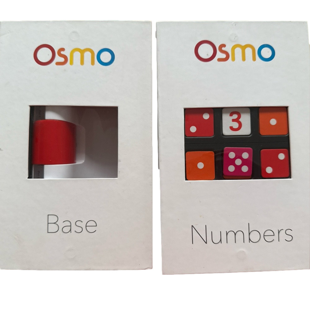 OSMO Genius Kit iPad WORDS NUMBERS TANGRAM Educational learning 3 Sets plus BASE